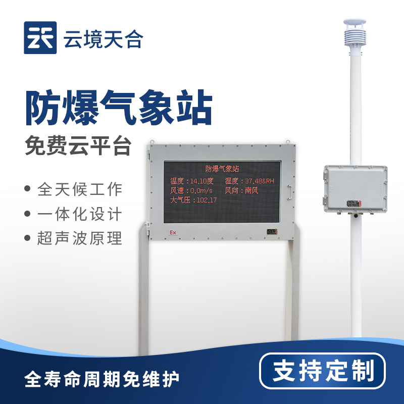 防爆氣象站廠家 —— 云境天合，具備高等級(jí)防爆資質(zhì)
