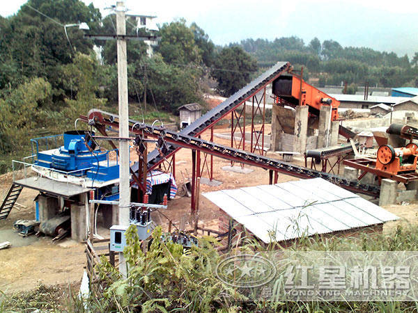 制砂生產線作業(yè)現(xiàn)場