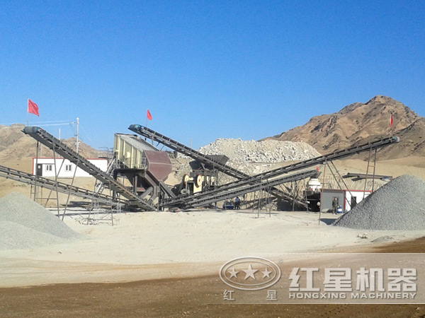 時(shí)產(chǎn)100噸花崗巖石破碎生產(chǎn)線(xiàn)