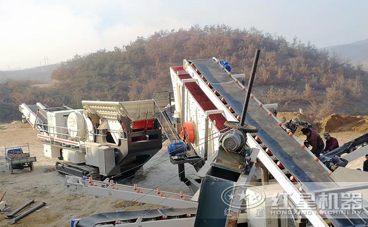 履帶式移動(dòng)破現(xiàn)場