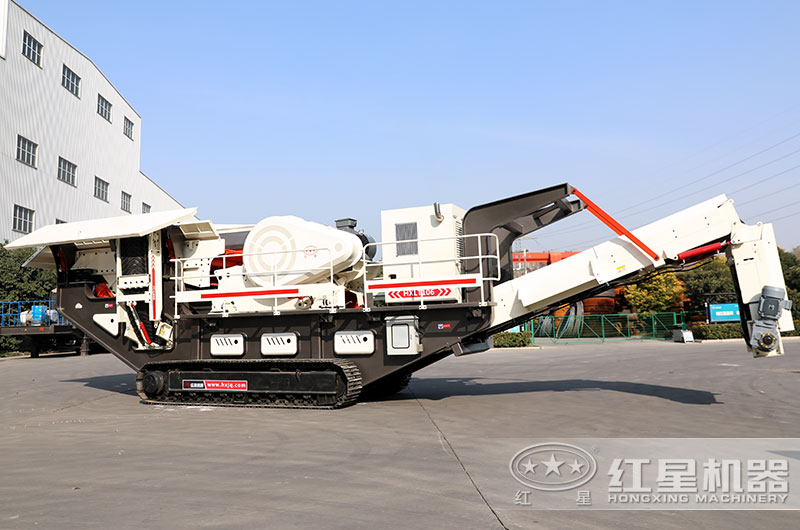 履帶式移動碎石機伸縮自如，轉(zhuǎn)場自由