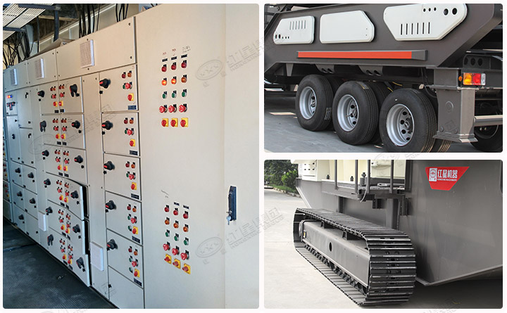 移動行走，智能操作的移動破碎、篩分車