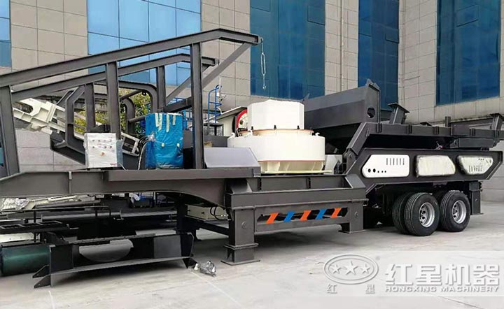 移動式制砂機(jī)可直接開到作業(yè)場地，方便作業(yè)