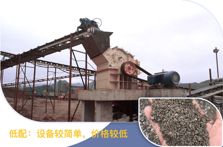 低配的方案價(jià)格低，適合小型砂石場