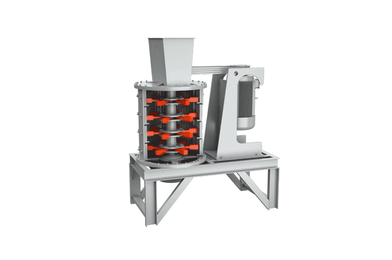 復(fù)合式破碎制砂機工作原理圖